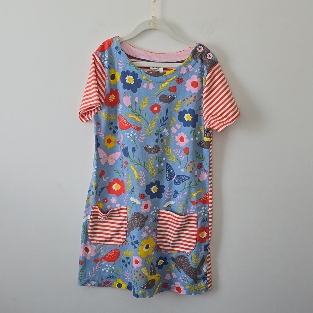 Mini Boden Girl's Tunic Floral Dress sz 11-12 yrs